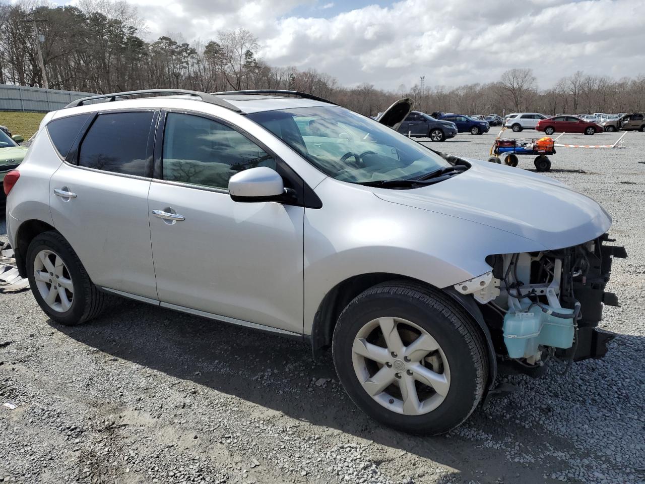 2009 Nissan Murano VIN JN8AZ18U99W100376 Copart auction photo, front end damage thumbnail 4