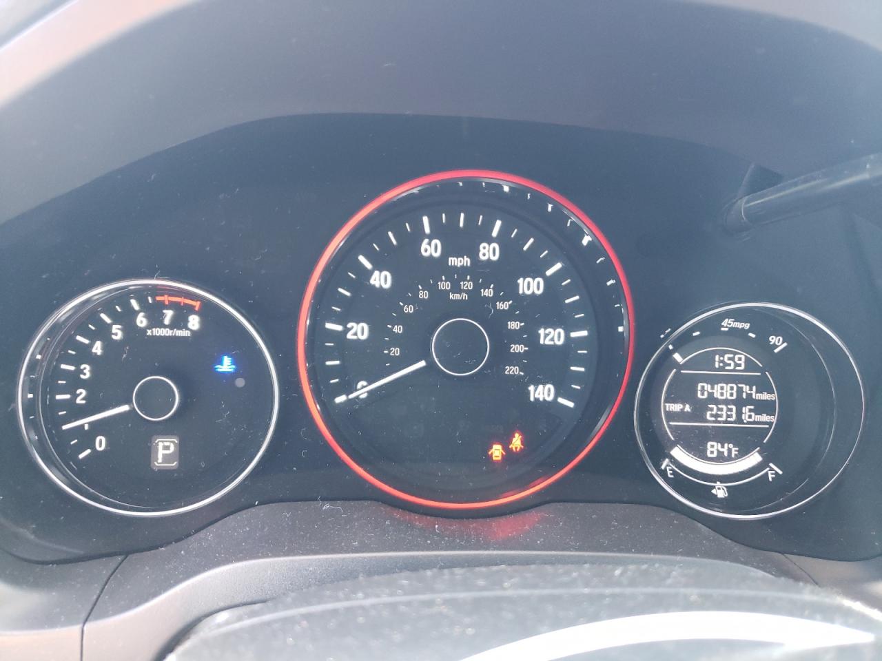 2017 Honda HR-V VIN 3CZRU6H30HG703046 Copart auction photo, hail damage thumbnail 9