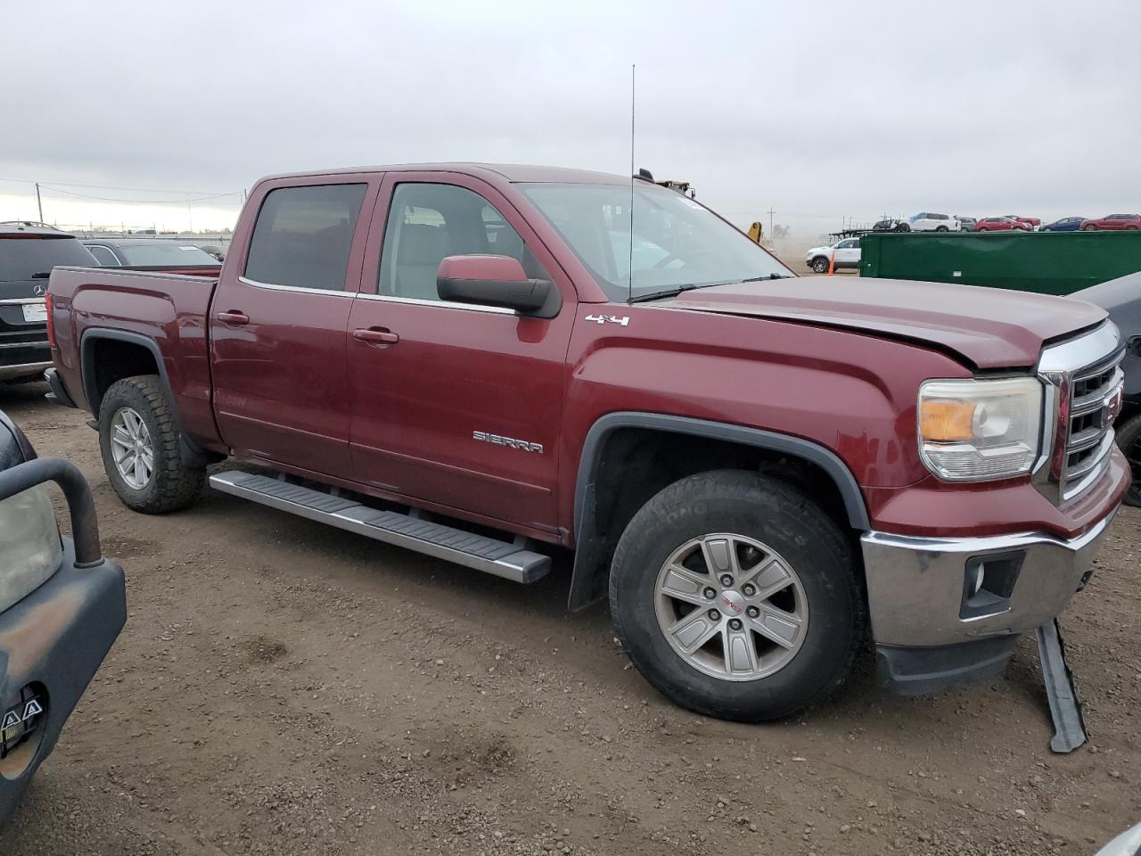 2014 GMC Sierra VIN 3GTU2UEH5EG401421 Copart auction photo, front end / minor dent/scratches damage thumbnail 4