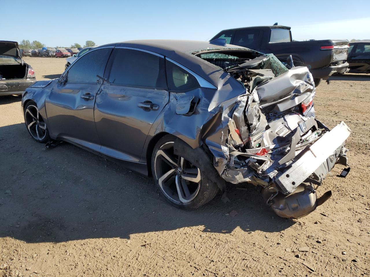 2020 Honda Accord VIN 1HGCV2F37LA021567 Copart auction photo, rear end / front end damage thumbnail 2
