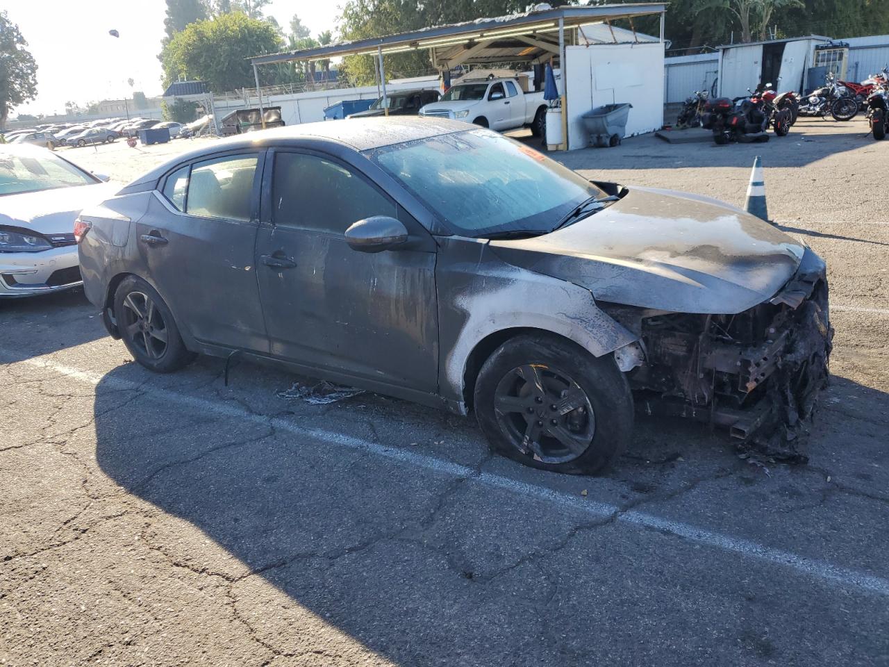 2024 Nissan Sentra VIN 3N1AB8CV8RY363625 Copart auction photo, burn - engine / minor dent/scratches damage thumbnail 4