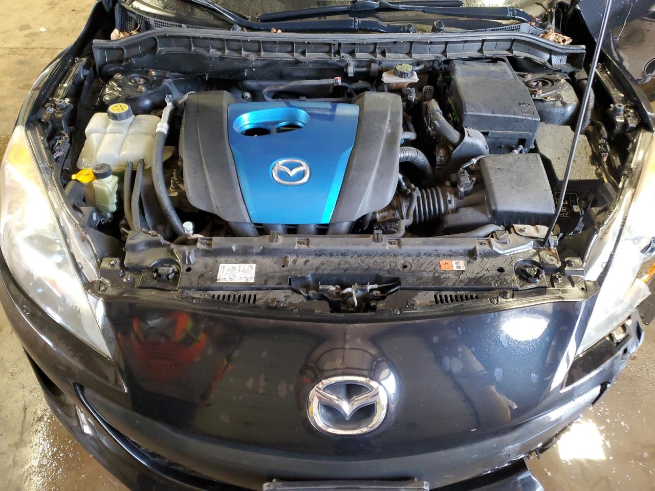 2013 Mazda 3 VIN JM1BL1LP0D1800862 Copart auction photo, front end / side damage thumbnail 12