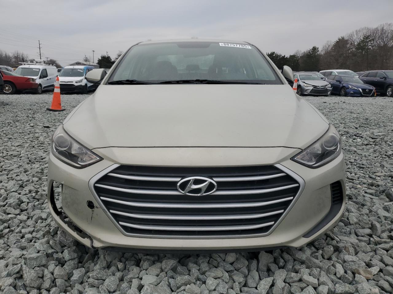2017 Hyundai Elantra VIN KMHD84LF4HU191133 Copart auction photo, vandalism damage thumbnail 5
