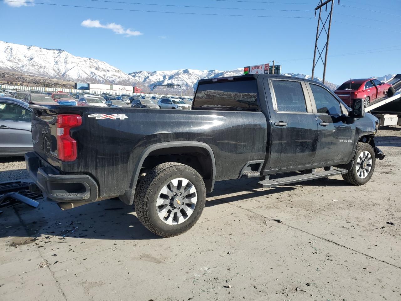 2021 Chevrolet Silverado VIN 1GC4YME77MF218141 Copart auction photo, front end / mechanical damage thumbnail 3