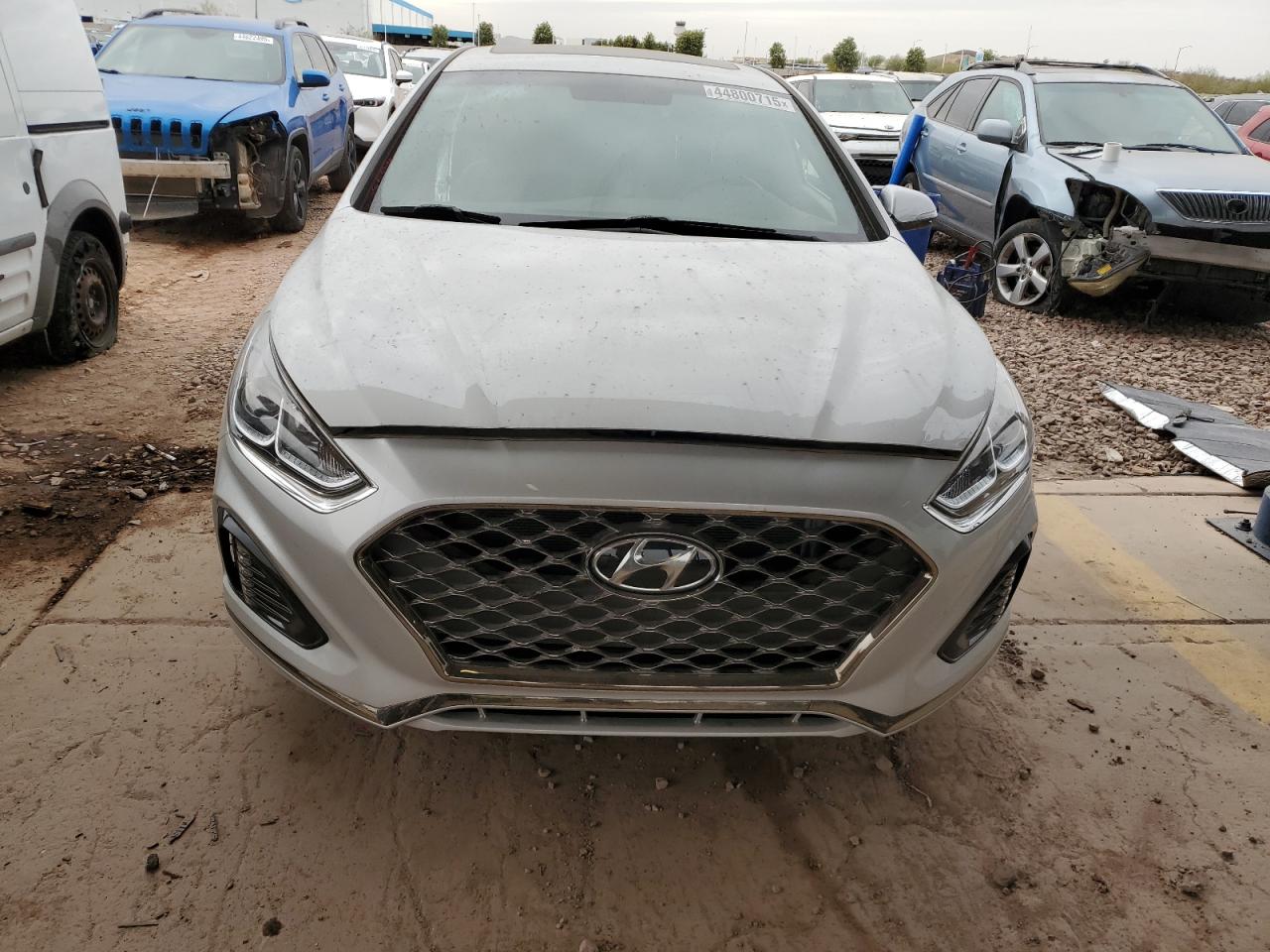 2019 Hyundai Sonata VIN 5NPE34AF8KH752557 Copart auction photo, rear end / side damage thumbnail 5