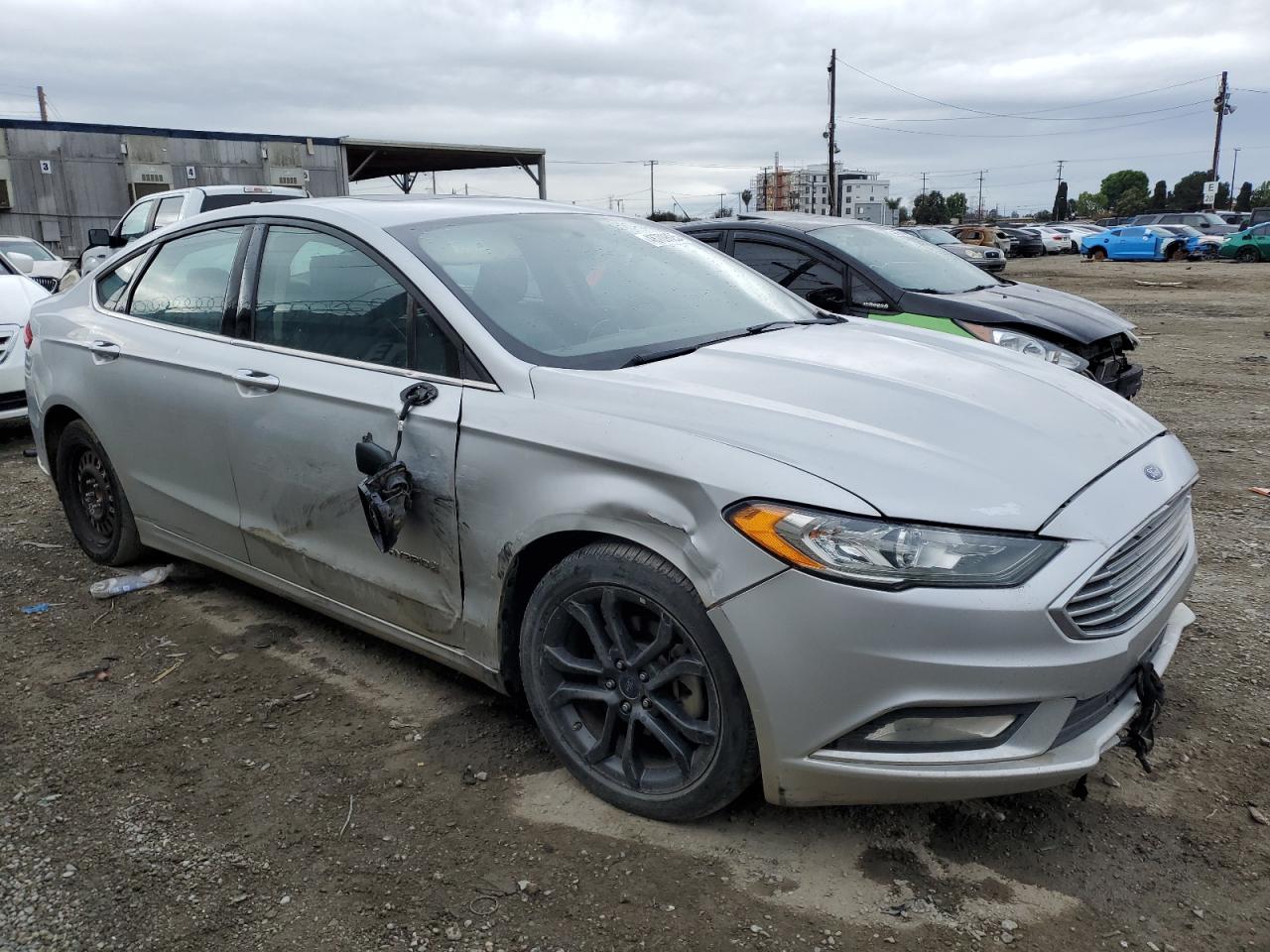 2018 Ford Fusion VIN 3FA6P0LUXJR169566 Copart auction photo, all over damage thumbnail 4