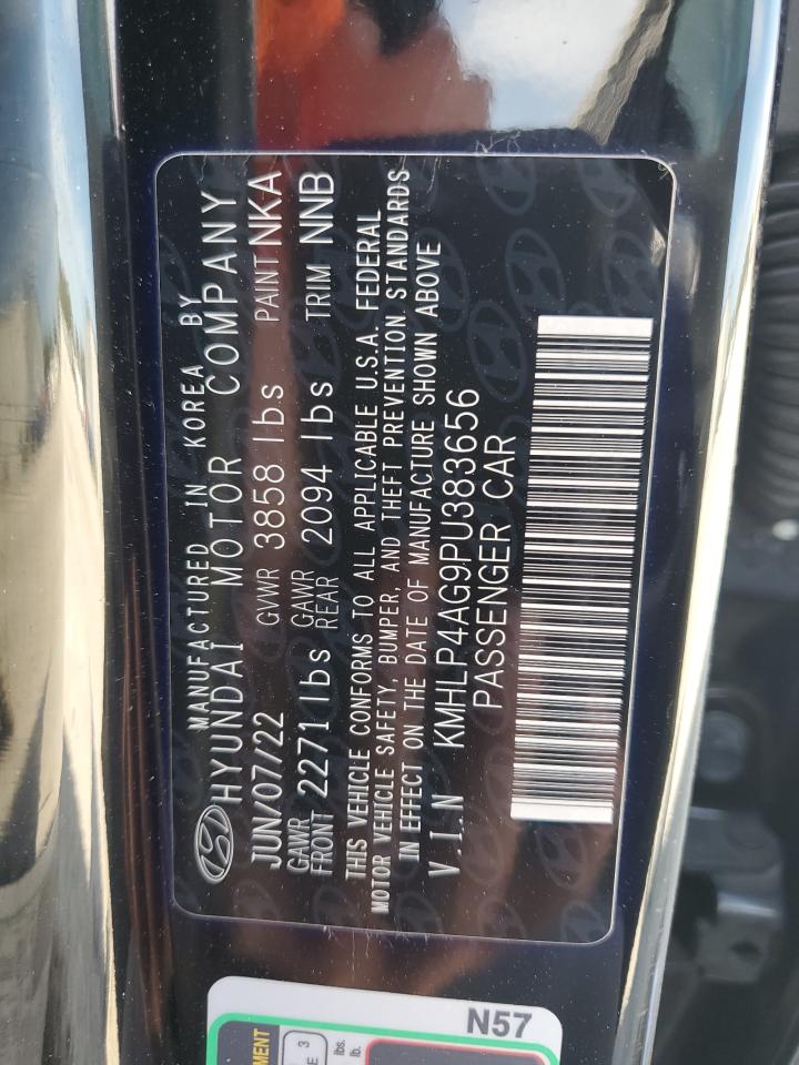 2023 Hyundai Elantra VIN KMHLP4AG9PU383656 Copart auction photo, frame damage / front end damage thumbnail 13