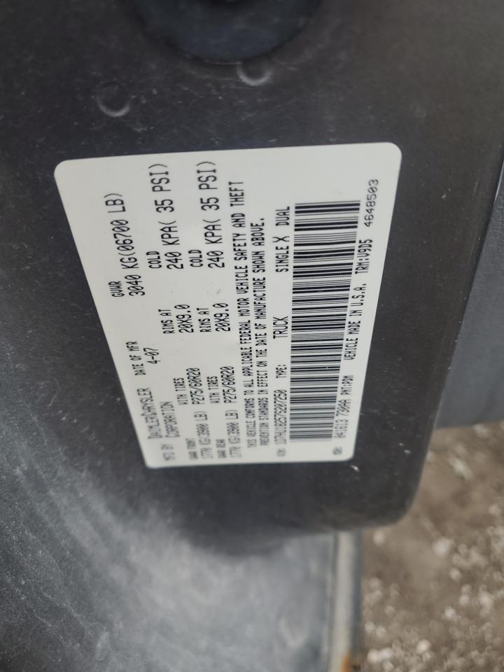 2007 Dodge RAM VIN 1D7HU18257S207250 Copart auction photo, front end damage thumbnail 12