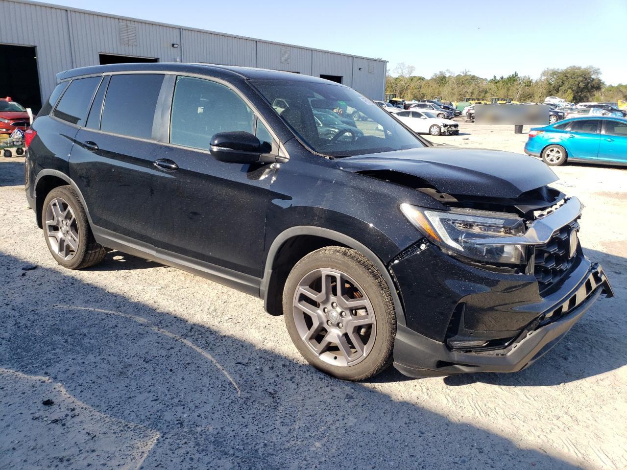 2022 Honda Passport VIN 5FNYF7H57NB006655 Copart auction photo, front end damage thumbnail 4