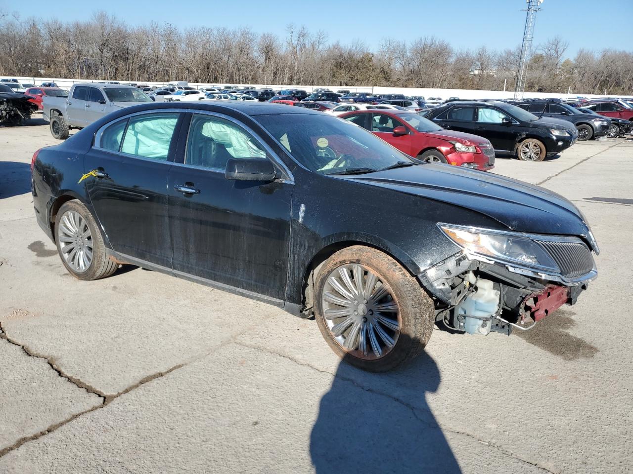 2015 Lincoln MKS VIN 1LNHL9EK6FG603295 Copart auction photo, front end / rear end damage thumbnail 4
