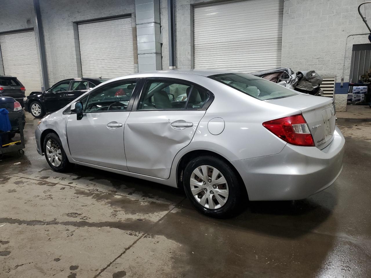 2012 Honda Civic VIN 19XFB2F51CE022863 Copart auction photo, front end / side damage thumbnail 2