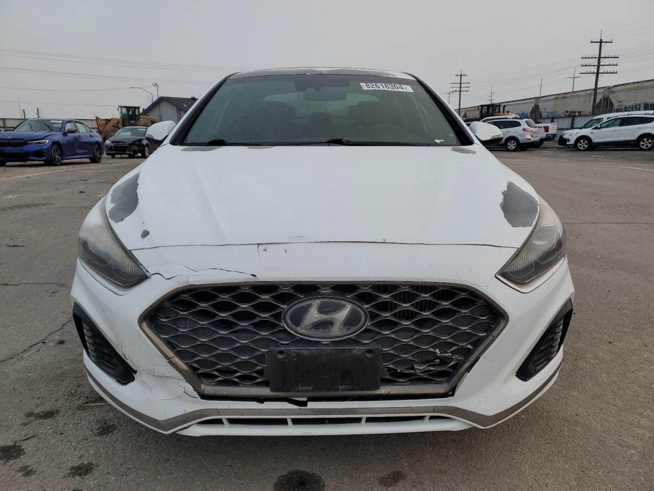 2018 Hyundai Sonata VIN 5NPE34AB7JH619249 Copart auction photo, rear end / front end damage thumbnail 5