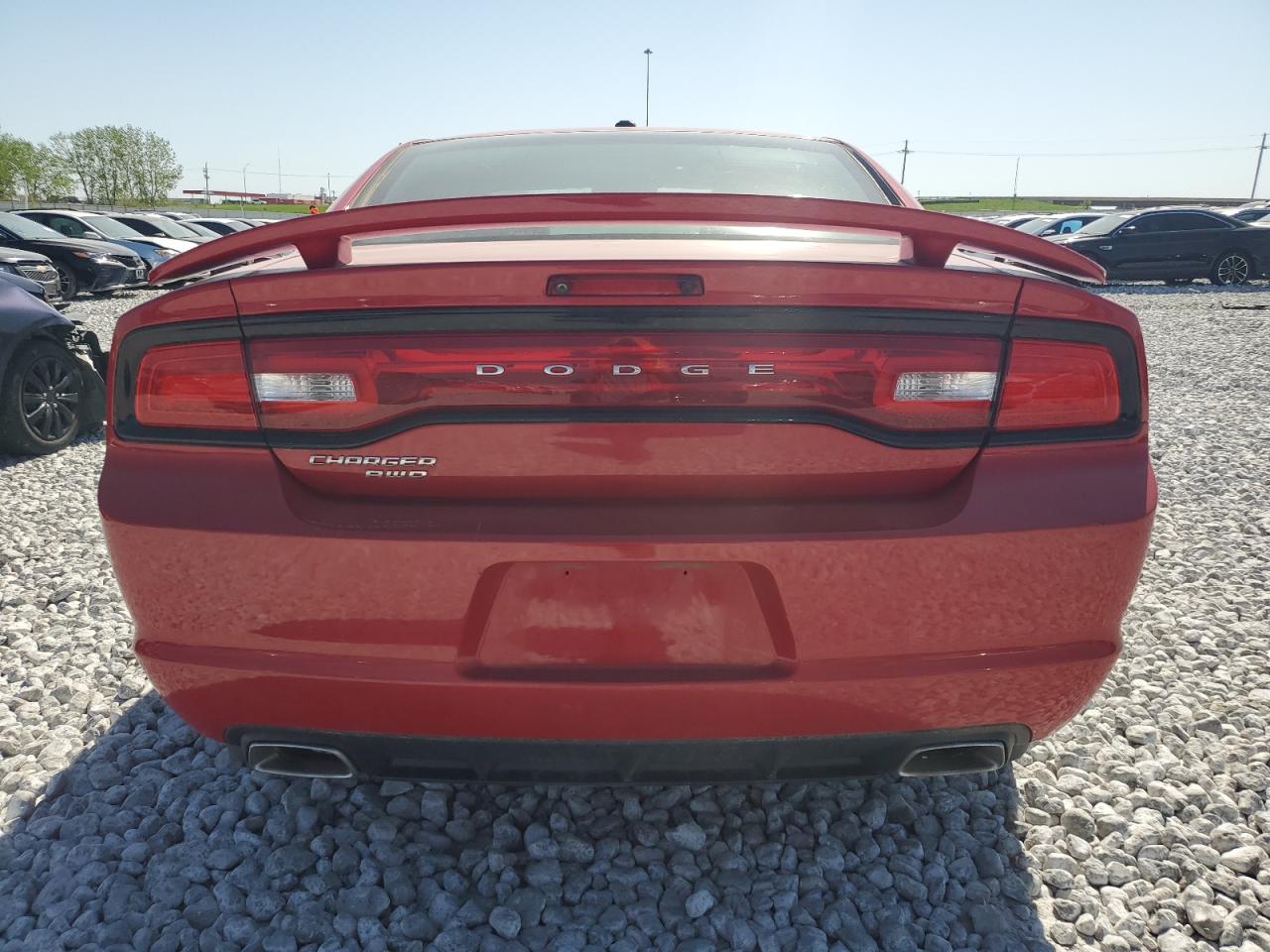 2014 Dodge Charger VIN 2C3CDXJG2EH163021 Copart auction photo, front end / hail damage thumbnail 6