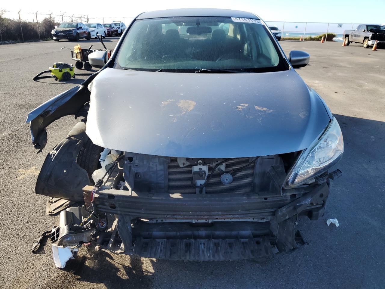 2014 Nissan Sentra VIN 3N1AB7APXEY316346 Copart auction photo, front end damage thumbnail 5