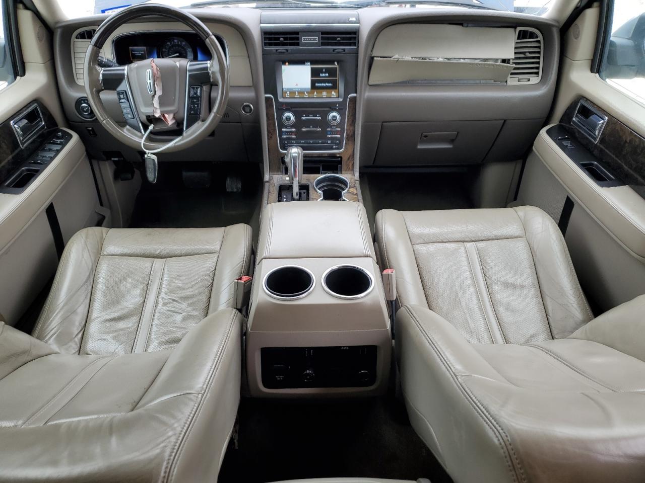 2016 Lincoln Navigator VIN 5LMJJ2HT4GEL06104 Copart auction photo, front end / side damage thumbnail 8