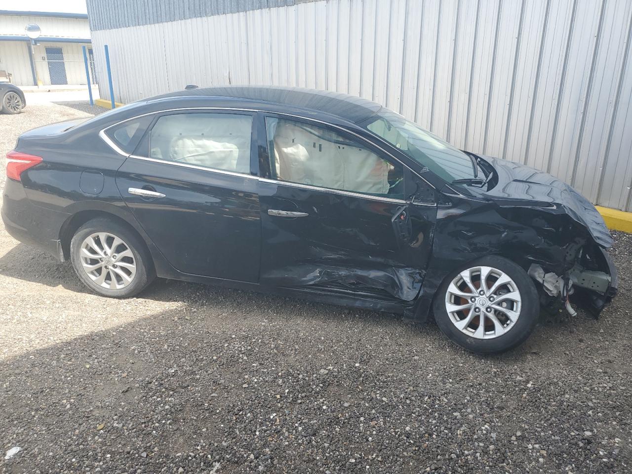 2019 Nissan Sentra VIN 3N1AB7APXKY297891 Copart auction photo, front end / side damage thumbnail 4