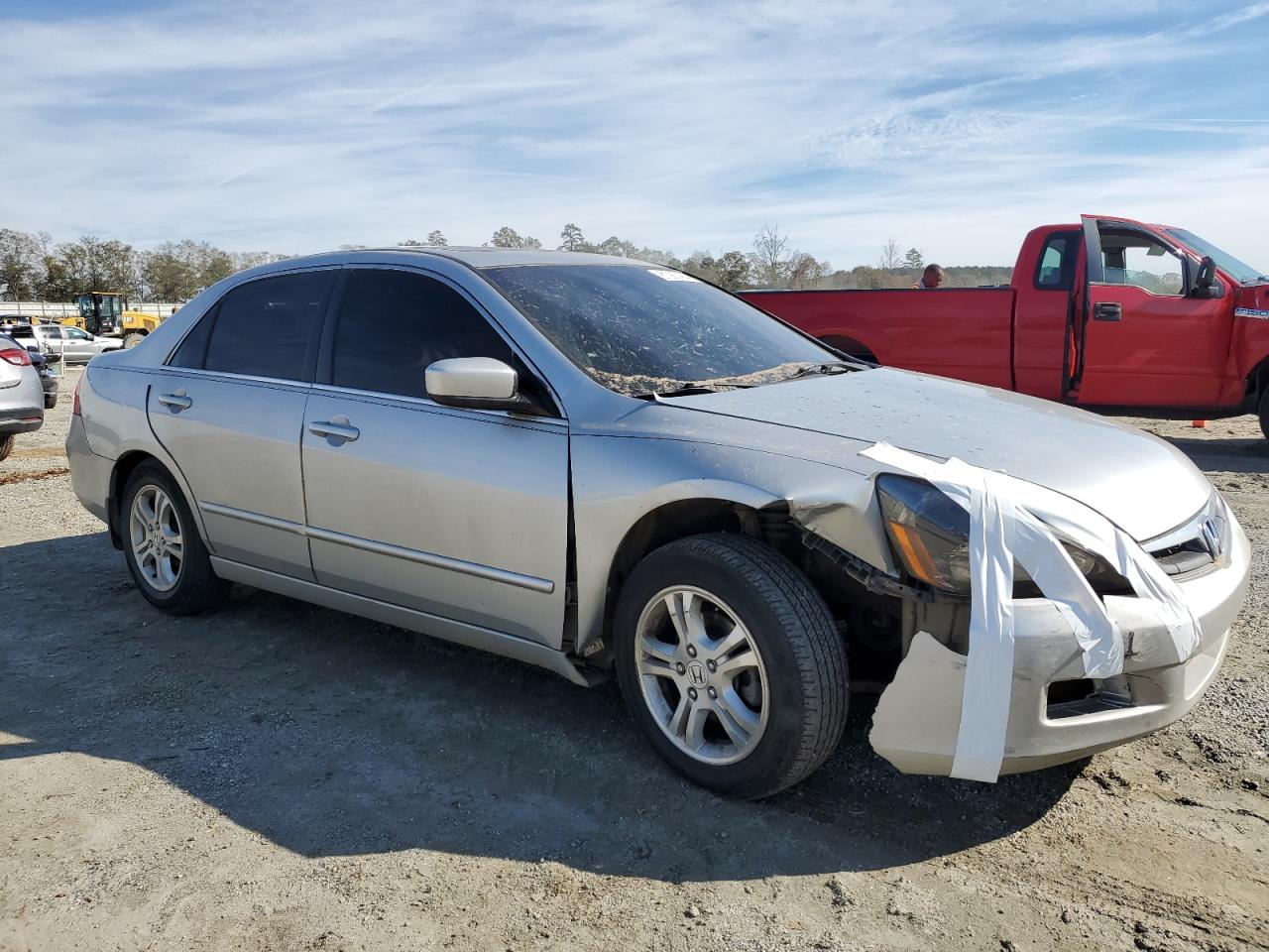 2007 Honda Accord VIN 1HGCM56887A026265 Copart auction photo, front end damage thumbnail 4