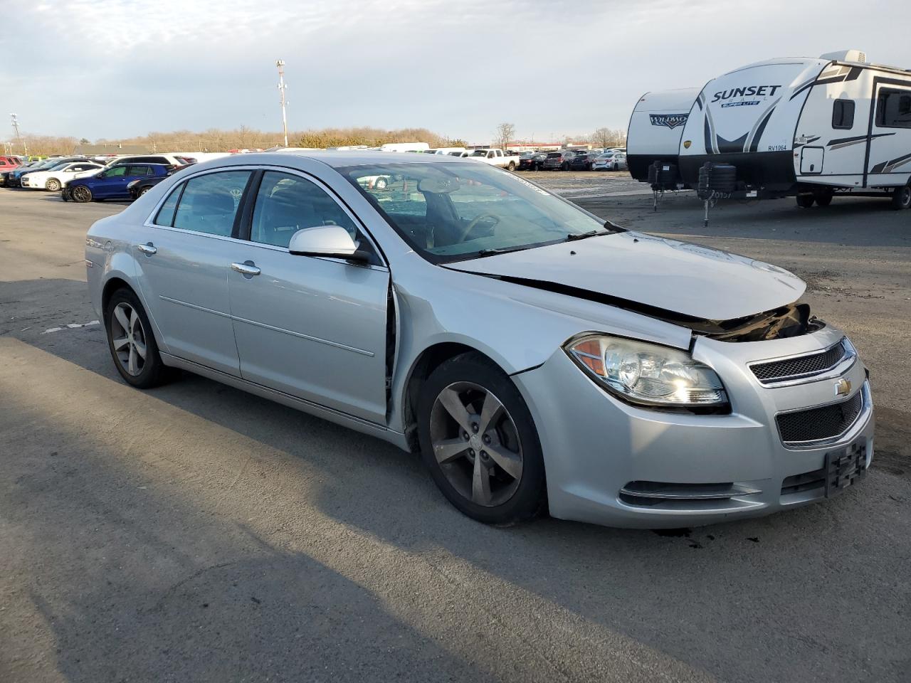 2012 Chevrolet Malibu VIN 1G1ZC5E02CF138685 Copart auction photo, front end / side damage thumbnail 4