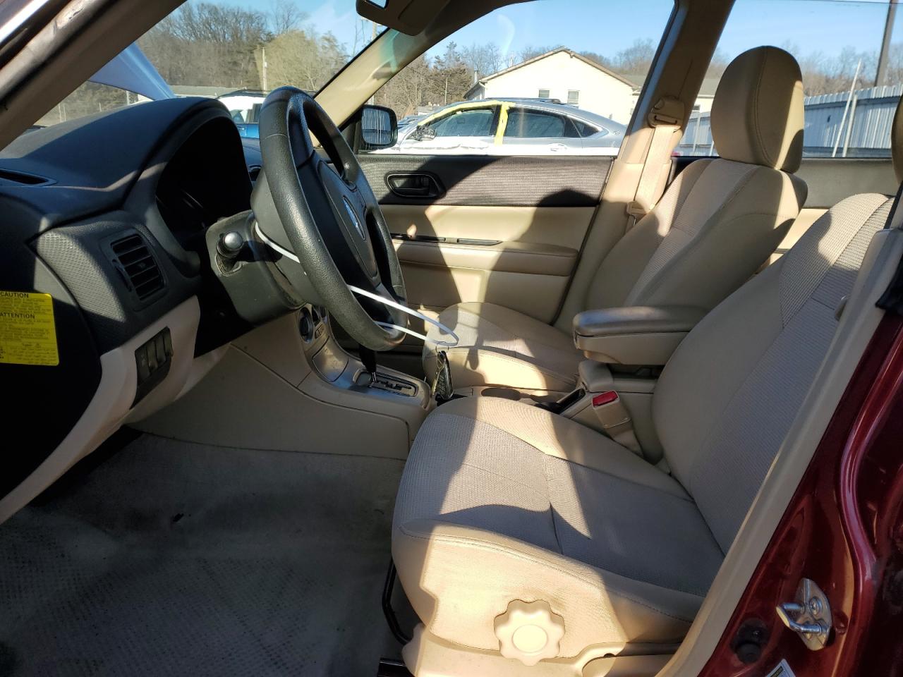 2008 Subaru Forester VIN JF1SG63678H711852 Copart auction photo, front end damage thumbnail 7