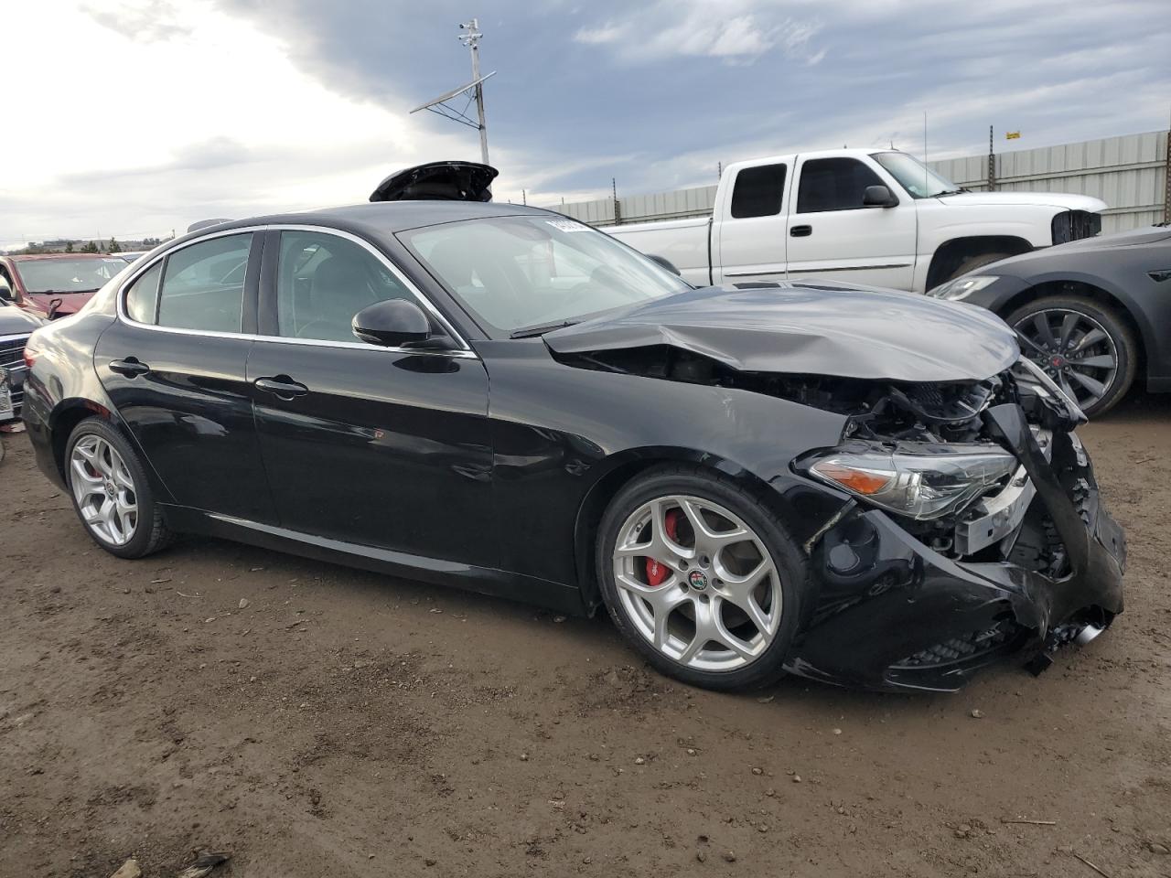 2018 Alfa Romeo Giulia VIN ZARFAECN5J7583546 Copart auction photo, front end damage thumbnail 4