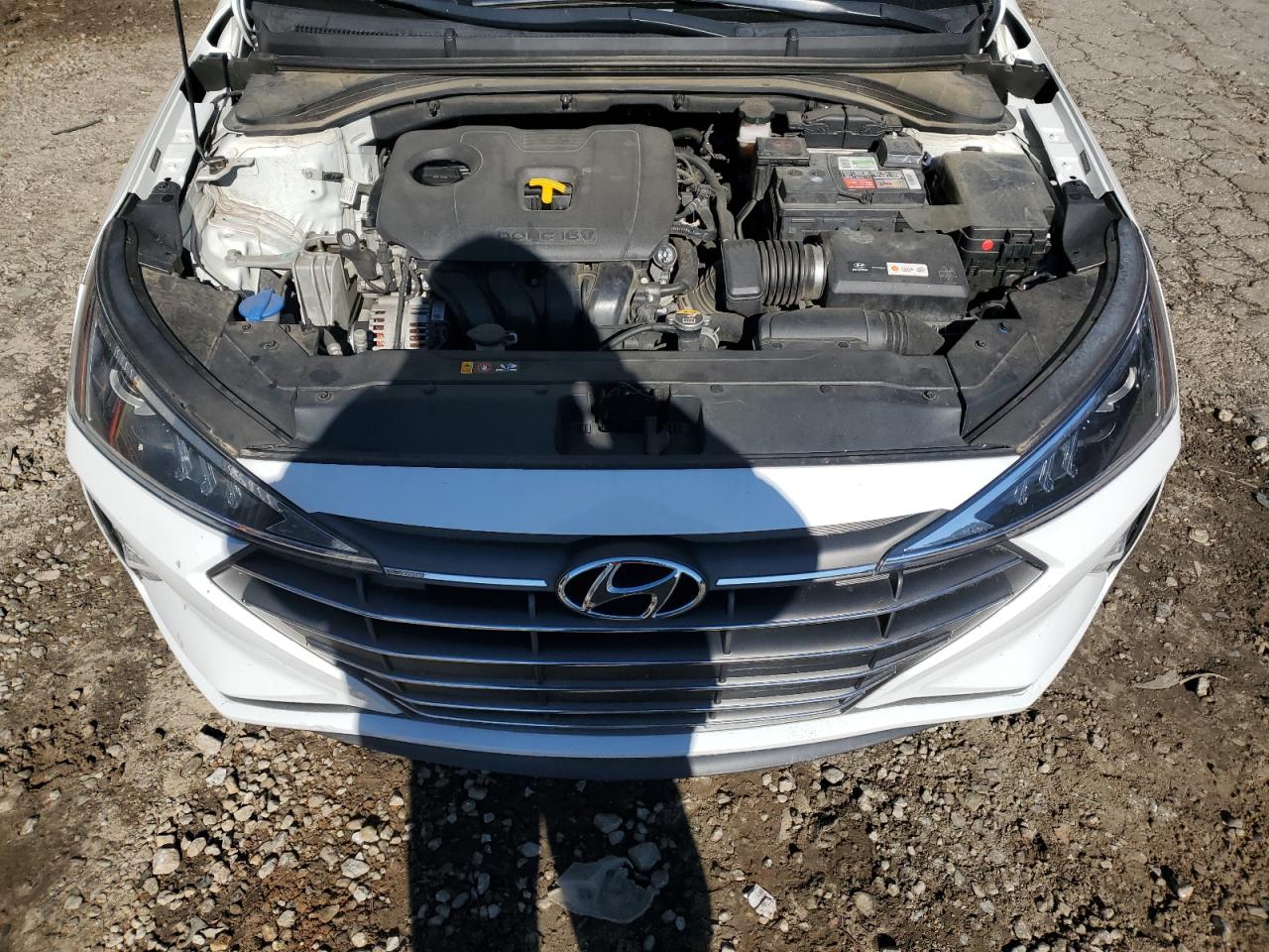 2019 Hyundai Elantra VIN 5NPD74LF7KH447984 Copart auction photo, rear end damage thumbnail 11