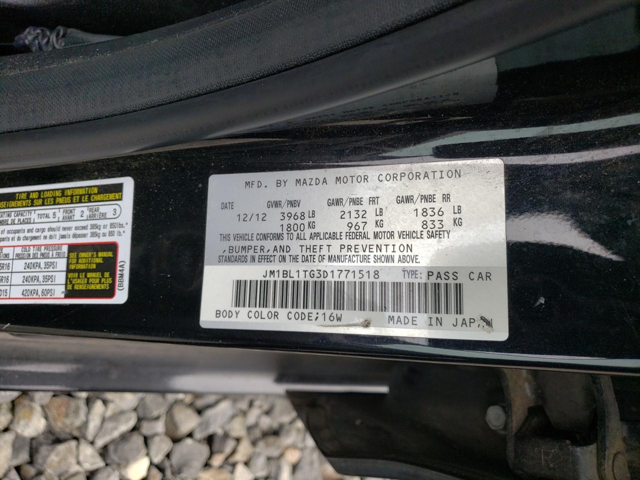 2013 Mazda 3 VIN JM1BL1TG3D1771518 Copart auction photo, front end damage thumbnail 14