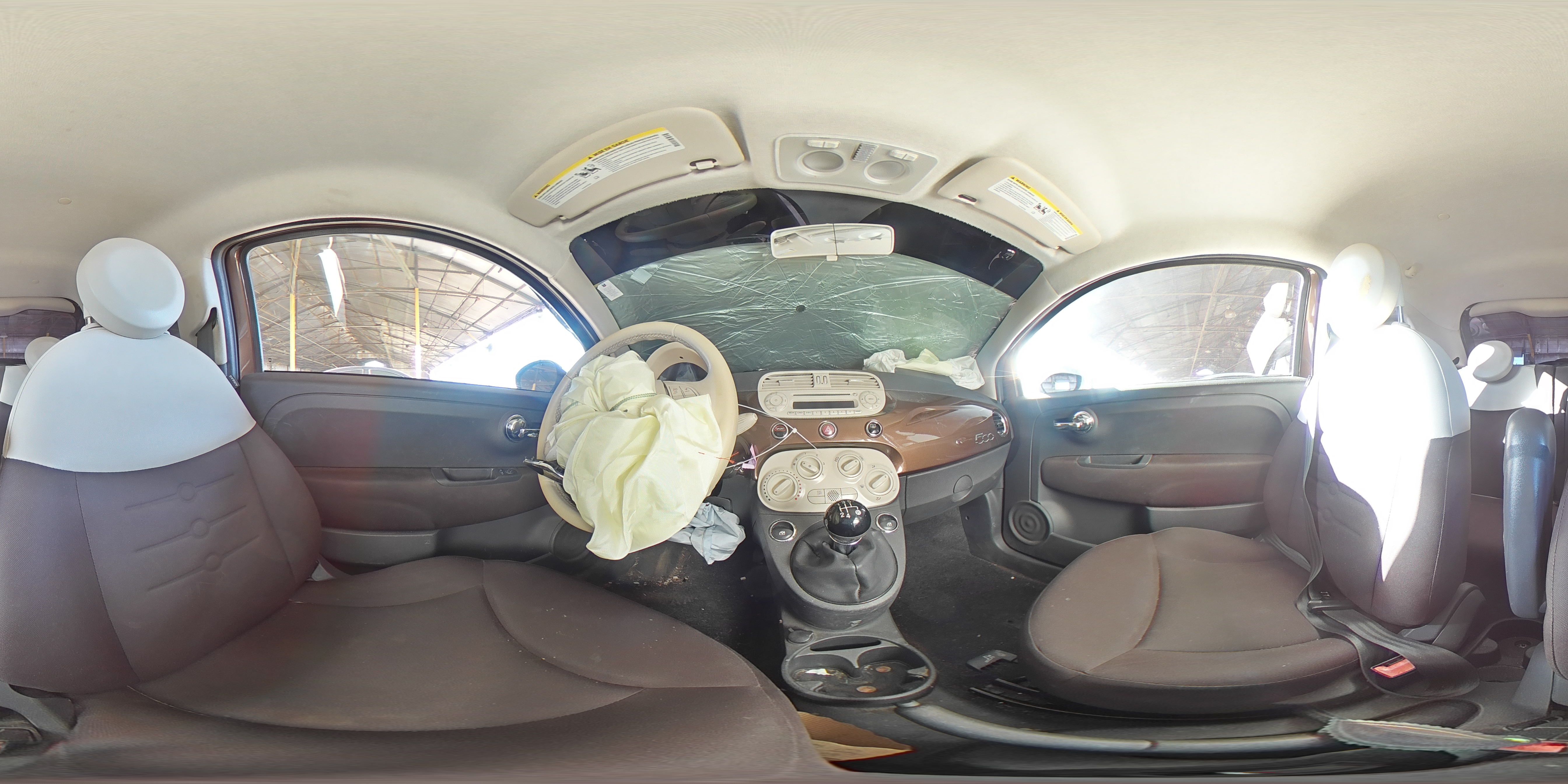 2012 Fiat 500 VIN 3C3CFFAR4CT194751 Copart auction photo, rear end / front end damage thumbnail 12