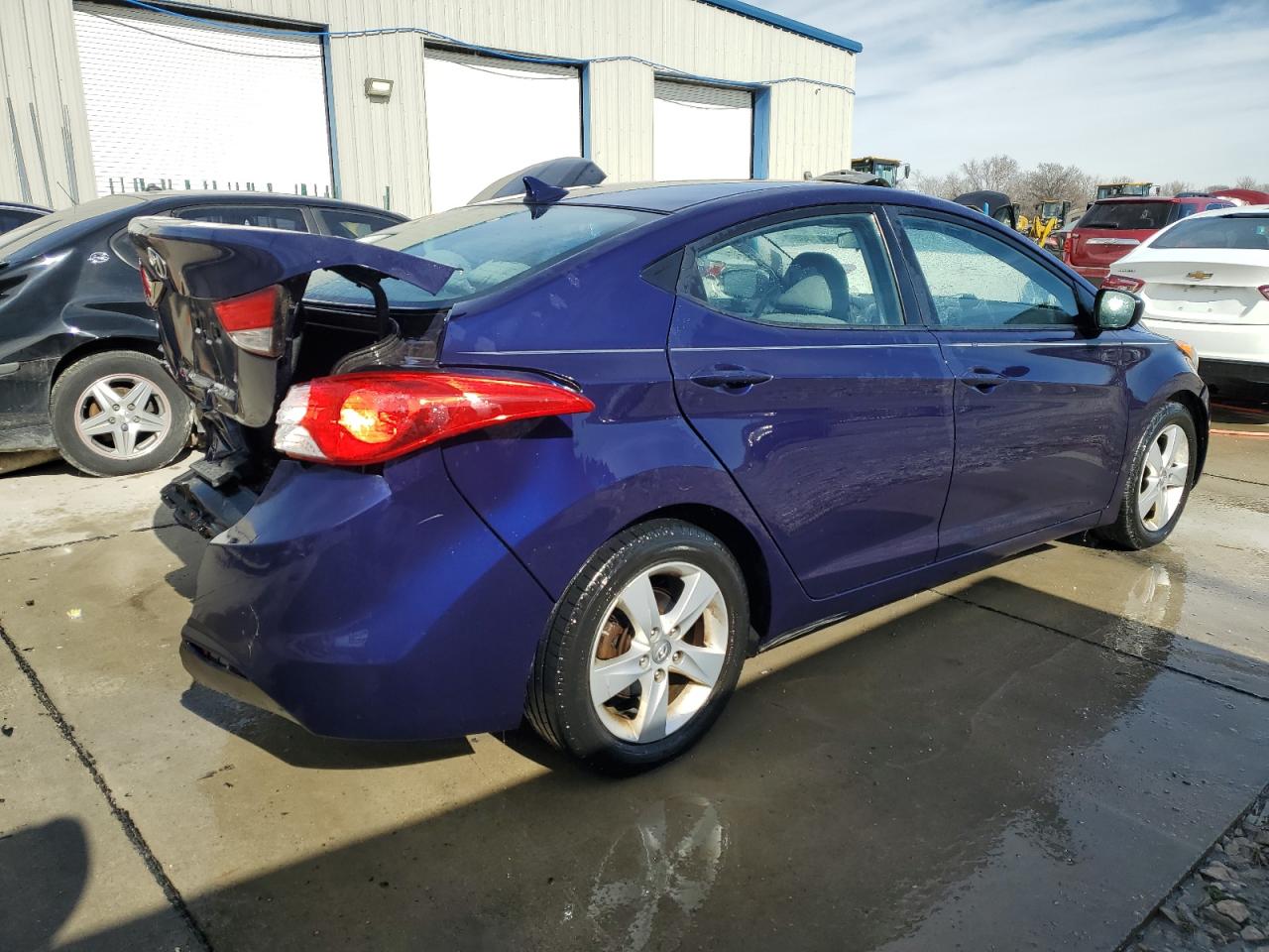 2013 Hyundai Elantra VIN 5NPDH4AE1DH286235 Copart auction photo, rear end damage thumbnail 3