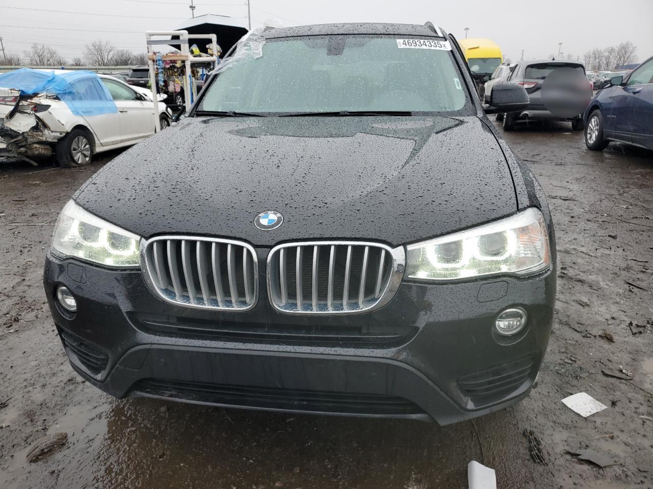 2017 BMW X3 VIN 5UXWX9C30H0W75132 Copart auction photo, side damage thumbnail 5