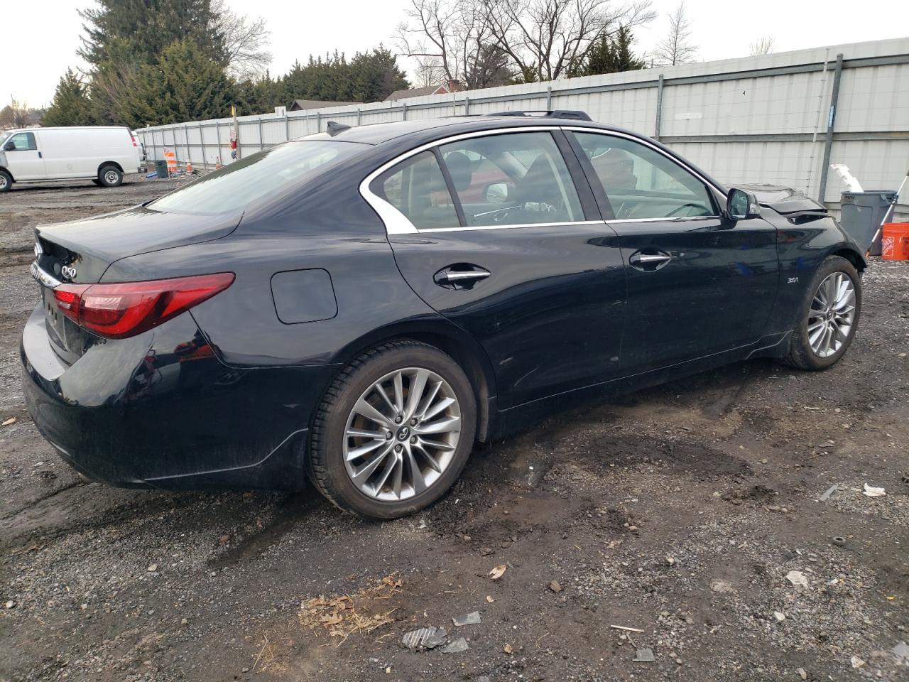 2018 Infiniti Q50 VIN JN1EV7AR6JM443098 Copart auction photo, front end / minor dent/scratches damage thumbnail 3