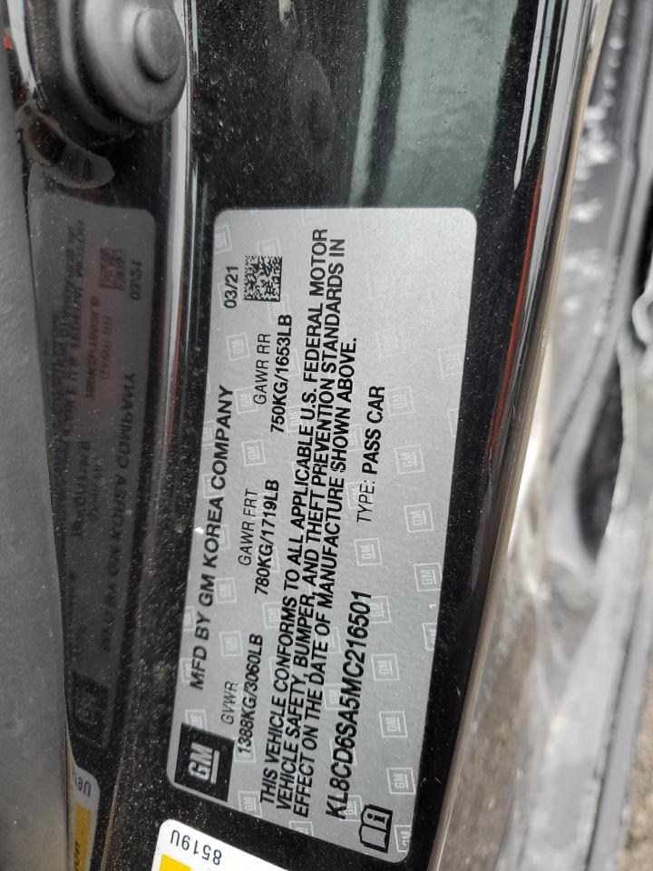 2021 Chevrolet Spark VIN KL8CD6SA5MC216501 Copart auction photo, all over damage thumbnail 13