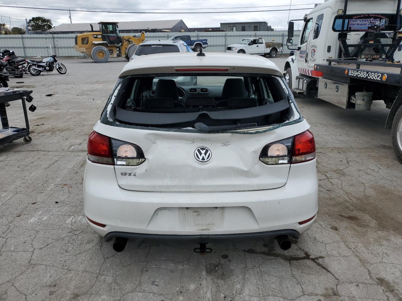 2010 Volkswagen GTI VIN WVWHD7AJ7AW398586 Copart auction photo, rear end / mechanical damage thumbnail 6
