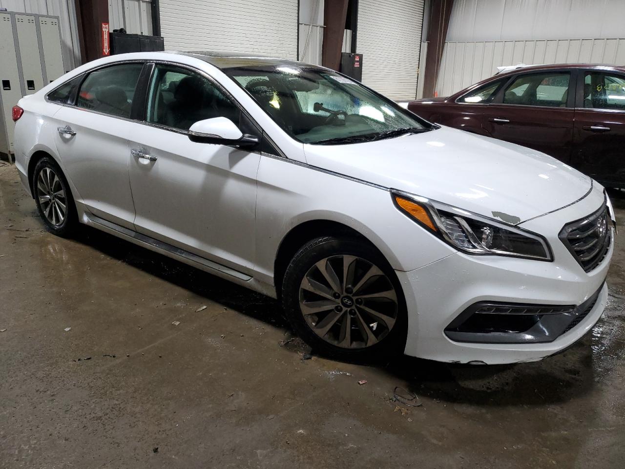 2017 Hyundai Sonata VIN 5NPE34AF4HH502919 Copart auction photo, front end / side damage thumbnail 4