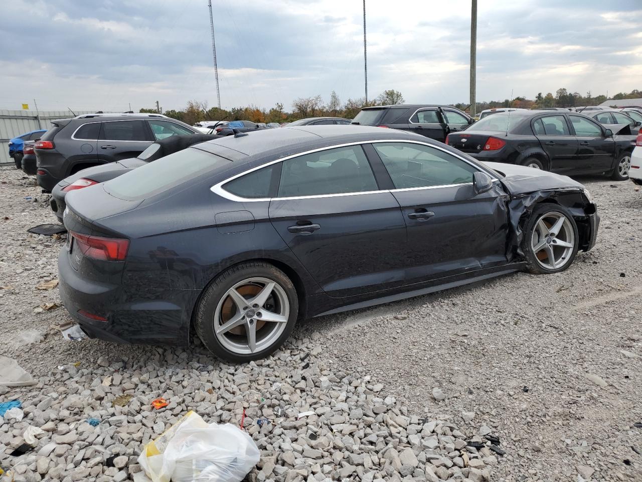 2018 Audi A5 VIN WAUENCF57JA056716 Copart auction photo, front end damage thumbnail 3
