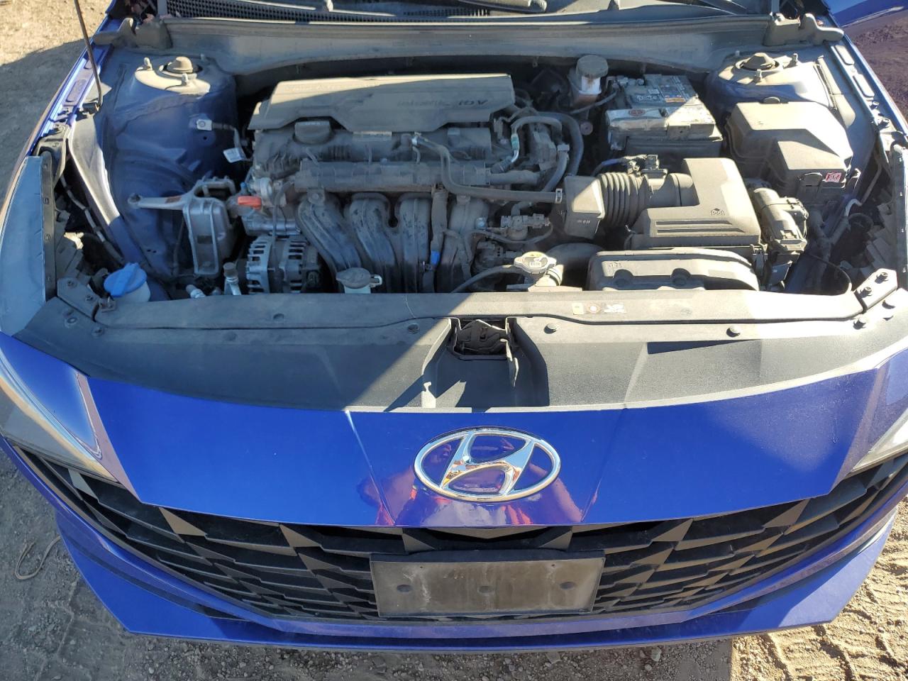 2022 Hyundai Elantra VIN 5NPLM4AG4NH063472 Copart auction photo, rear end / hail damage thumbnail 11