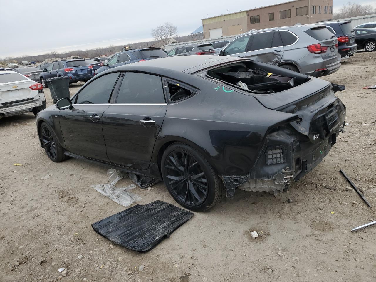 2016 Audi A7 VIN WAUWMAFC2GN011811 Copart auction photo, vandalism damage thumbnail 2