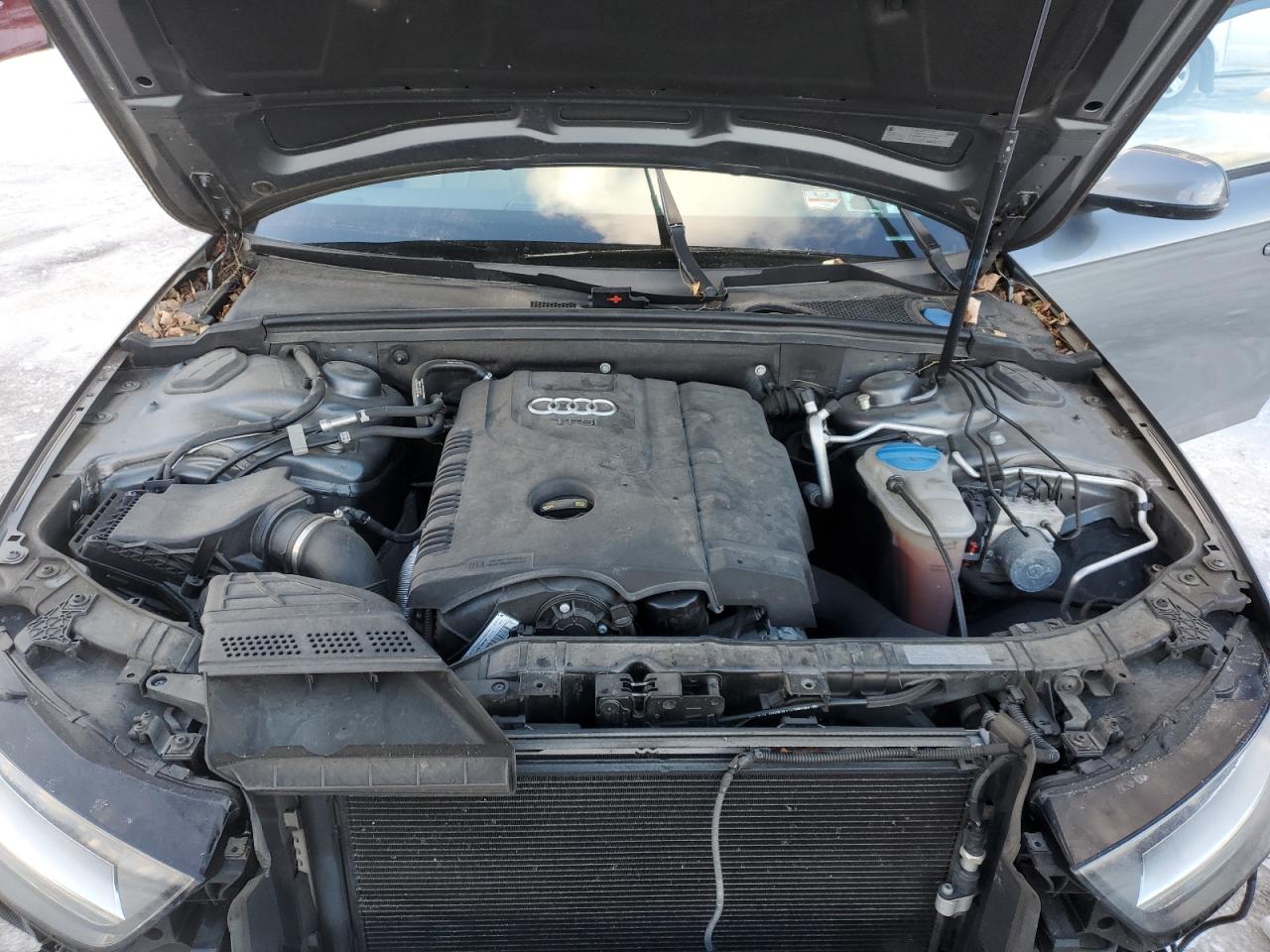 2014 Audi A4 VIN WAUBFAFL2EN038495 Copart auction photo, front end / side damage thumbnail 11