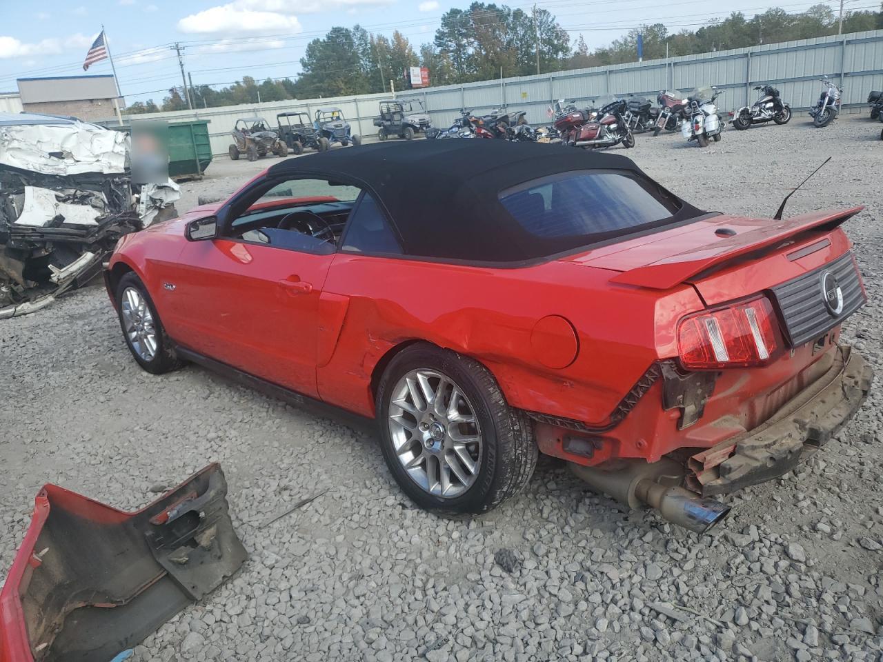2012 Ford Mustang VIN 1ZVBP8FF6C5236817 Copart auction photo, rear end damage thumbnail 2