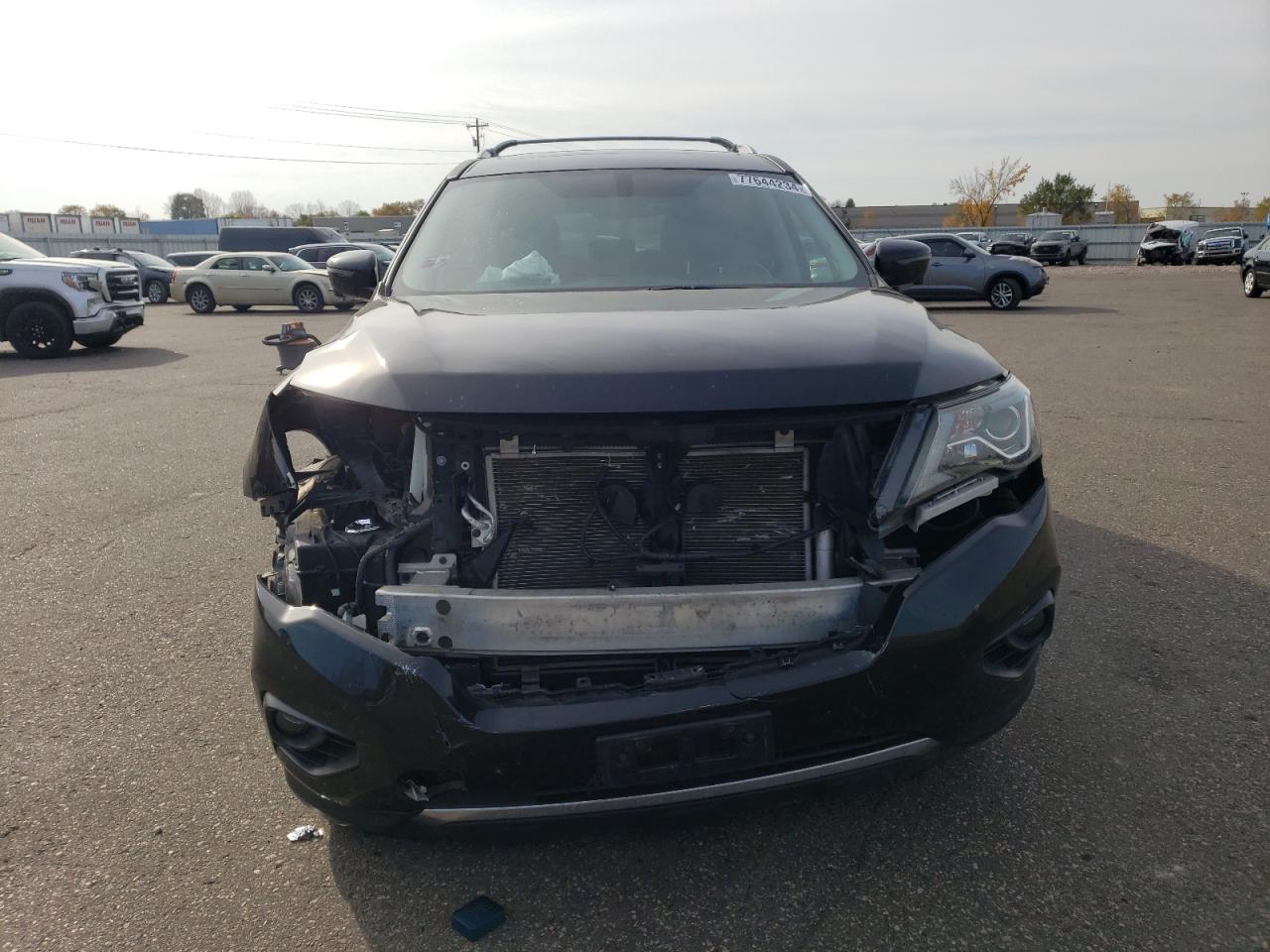 2018 Nissan Pathfinder VIN 5N1DR2MM2JC677496 Copart auction photo, front end damage thumbnail 5