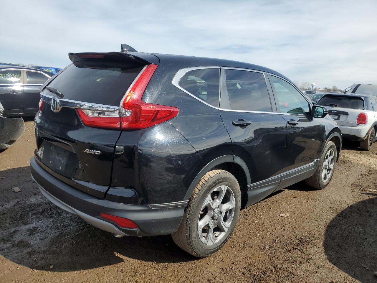 2019 Honda CR-V VIN 7FARW2H57KE034916 Copart auction photo, side damage thumbnail 3