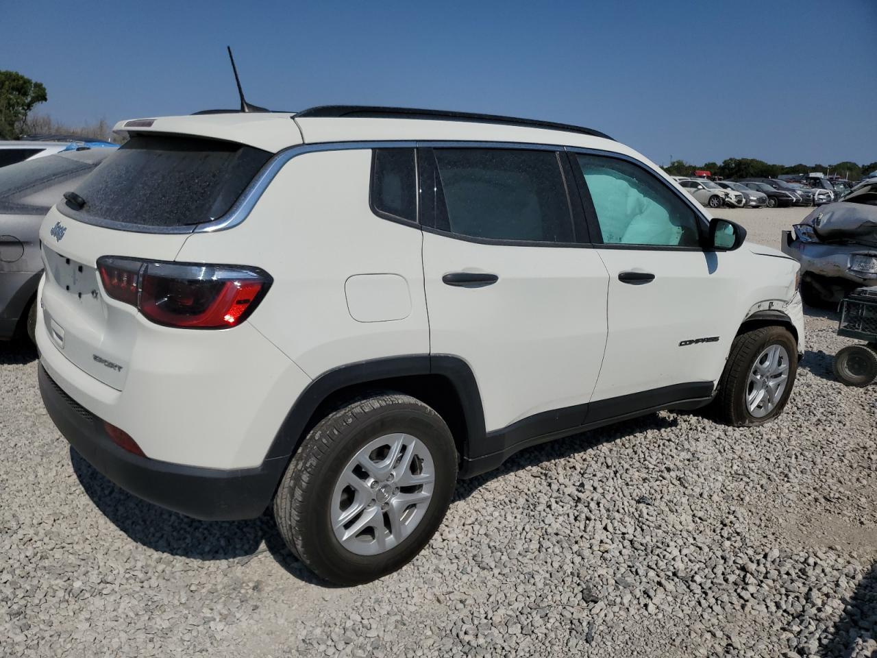 2021 Jeep Compass VIN 3C4NJDAB8MT512950 Copart auction photo, front end / minor dent/scratches damage thumbnail 3