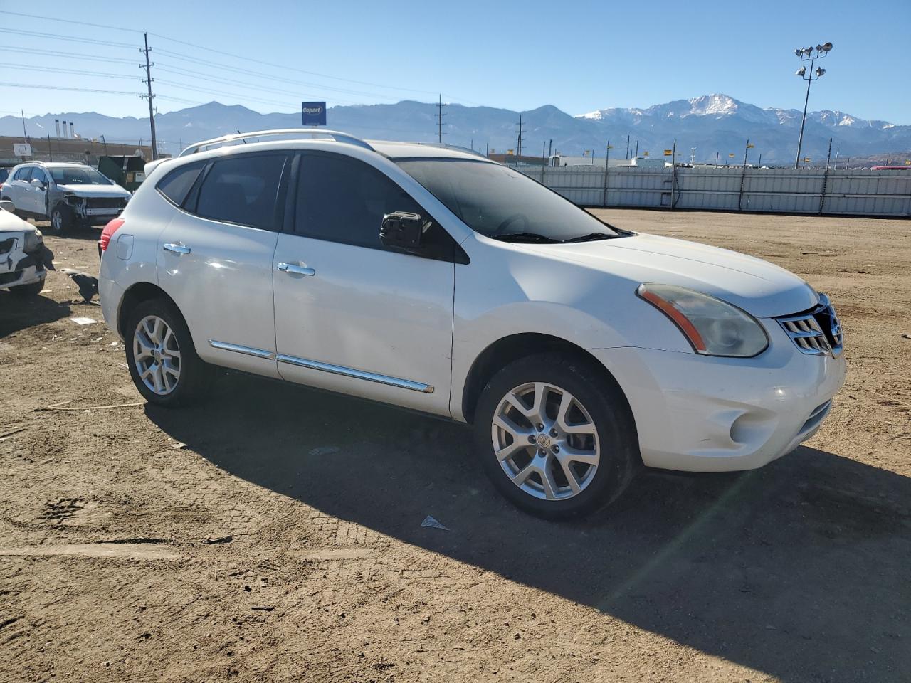 2012 Nissan Rogue VIN JN8AS5MV6CW393140 Copart auction photo, front end / side damage thumbnail 4