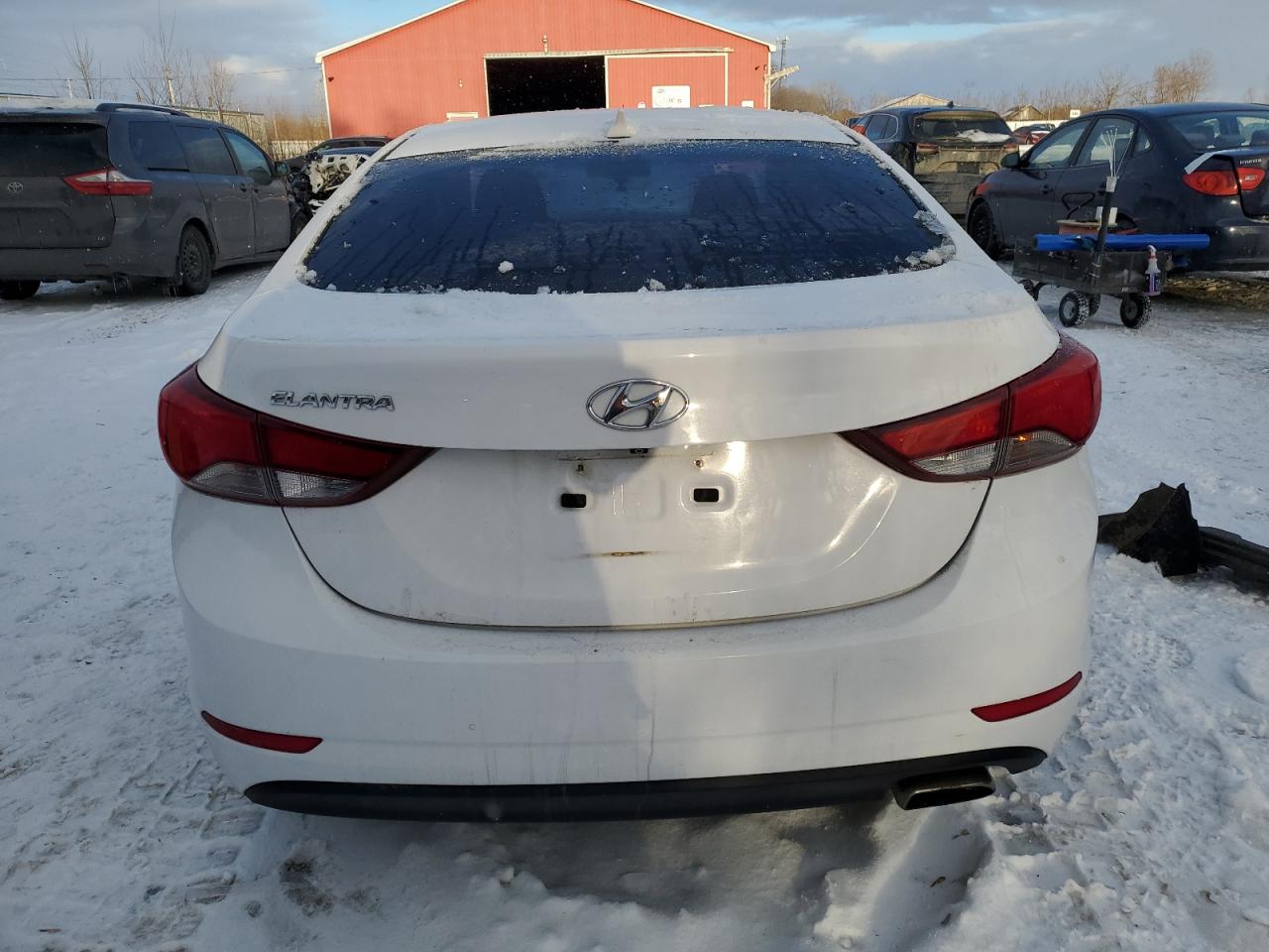 2016 Hyundai Elantra VIN KMHDH4AH7GU536125 Copart auction photo, front end damage thumbnail 6