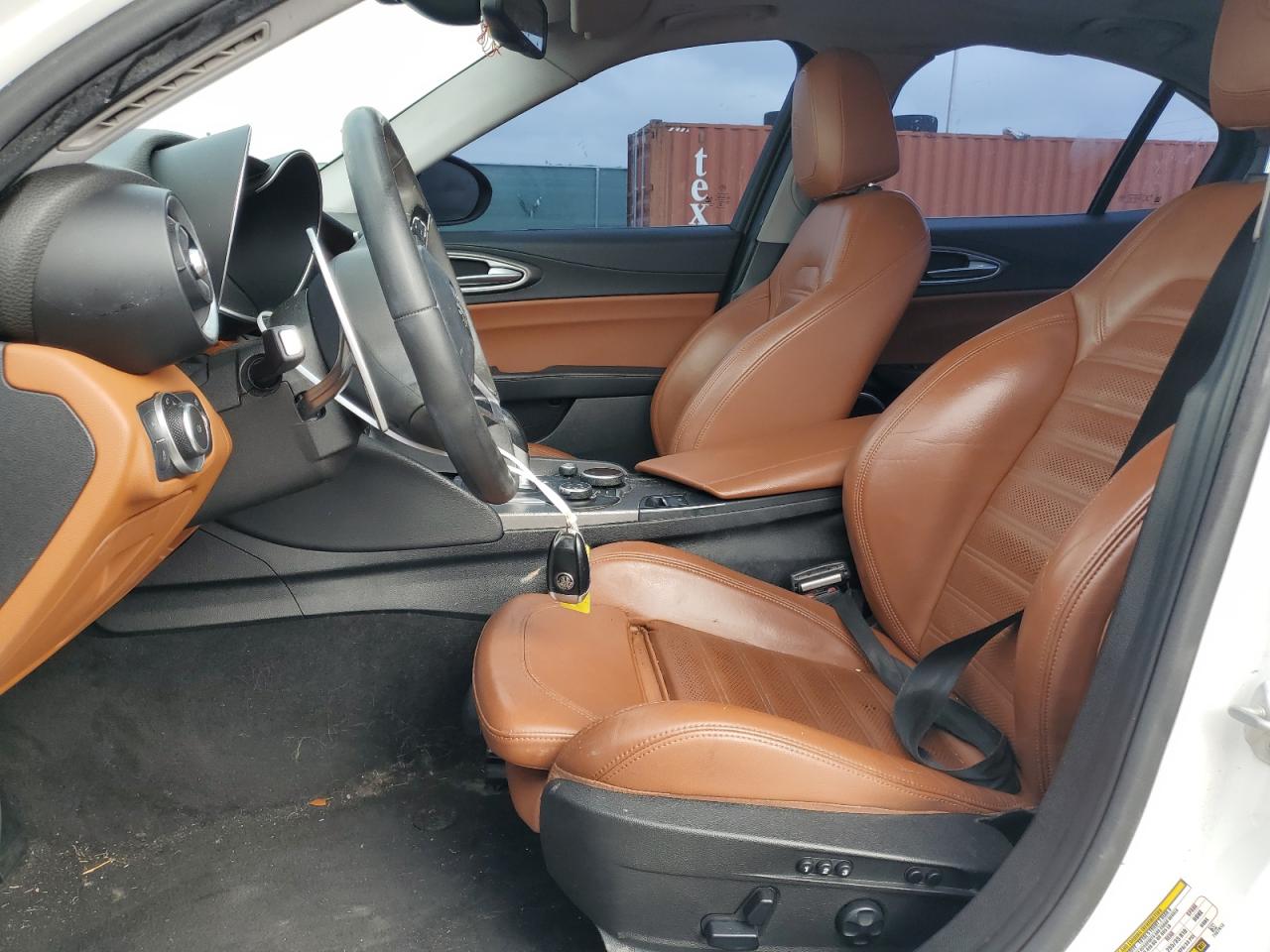 2018 Alfa Romeo Giulia VIN ZARFAECN8J7567812 Copart auction photo, front end / water/flood damage thumbnail 7