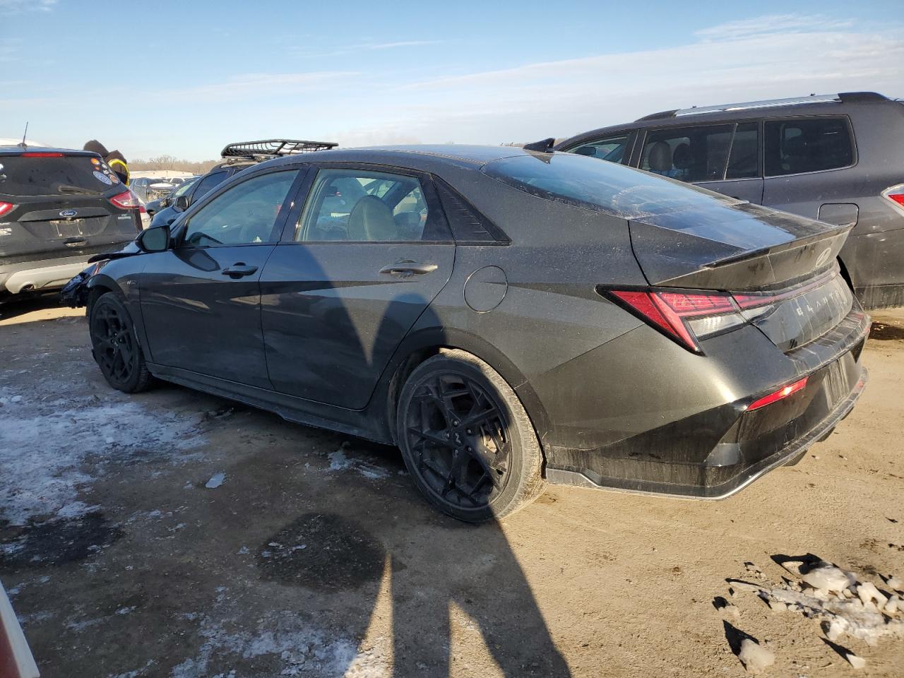 2024 Hyundai Elantra VIN KMHLR4DF4RU733629 Copart auction photo, front end damage thumbnail 2