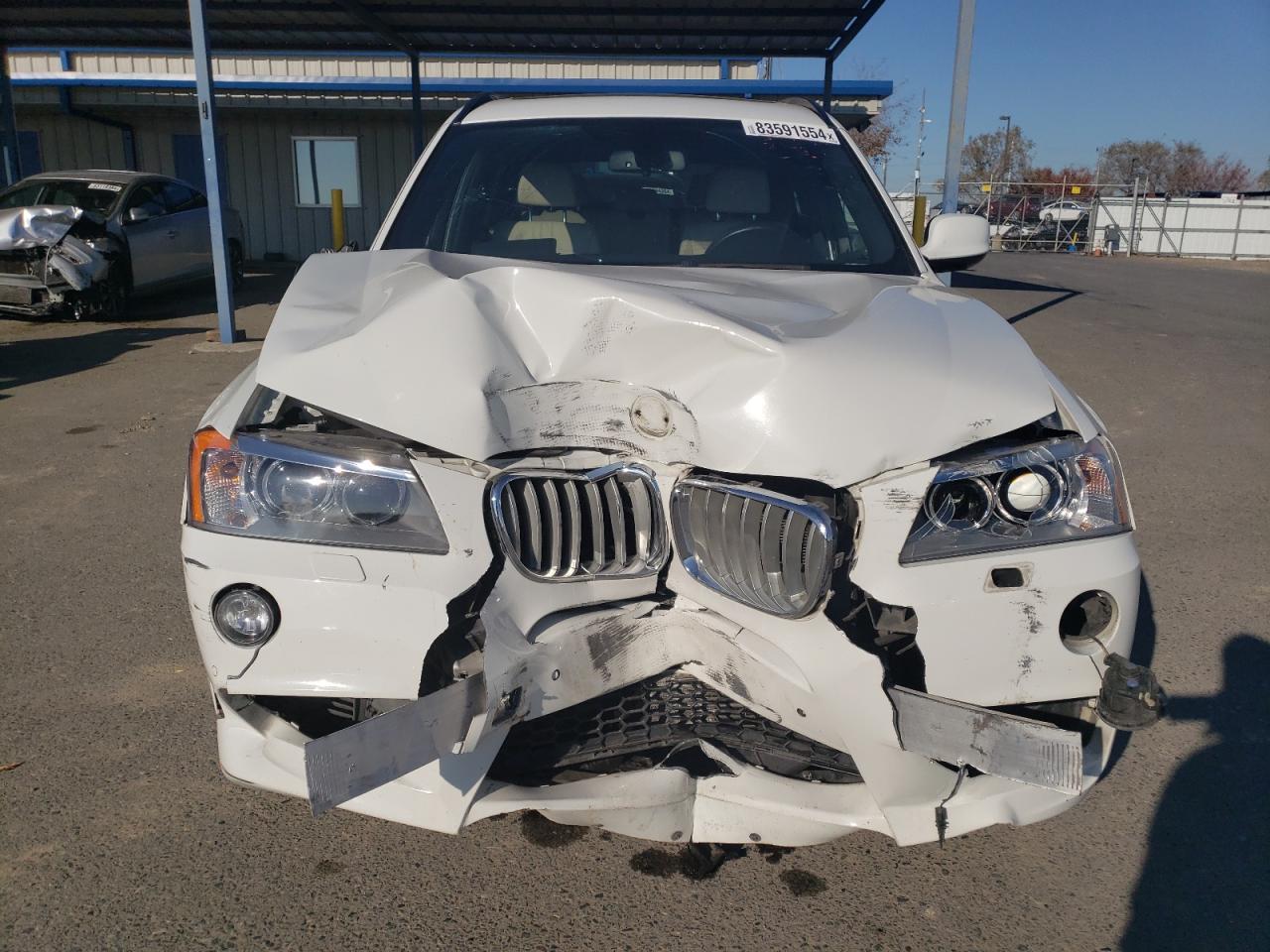 2014 BMW X3 VIN 5UXWX7C58E0E79010 Copart auction photo, front end damage thumbnail 5