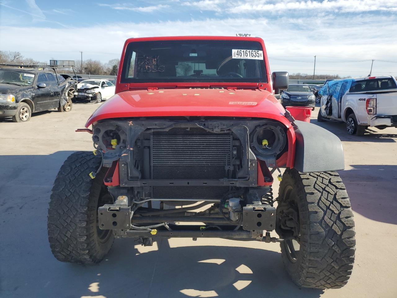 2015 Jeep Wrangler VIN 1C4BJWDG6FL503796 Copart auction photo, undercarriage / hail damage thumbnail 5