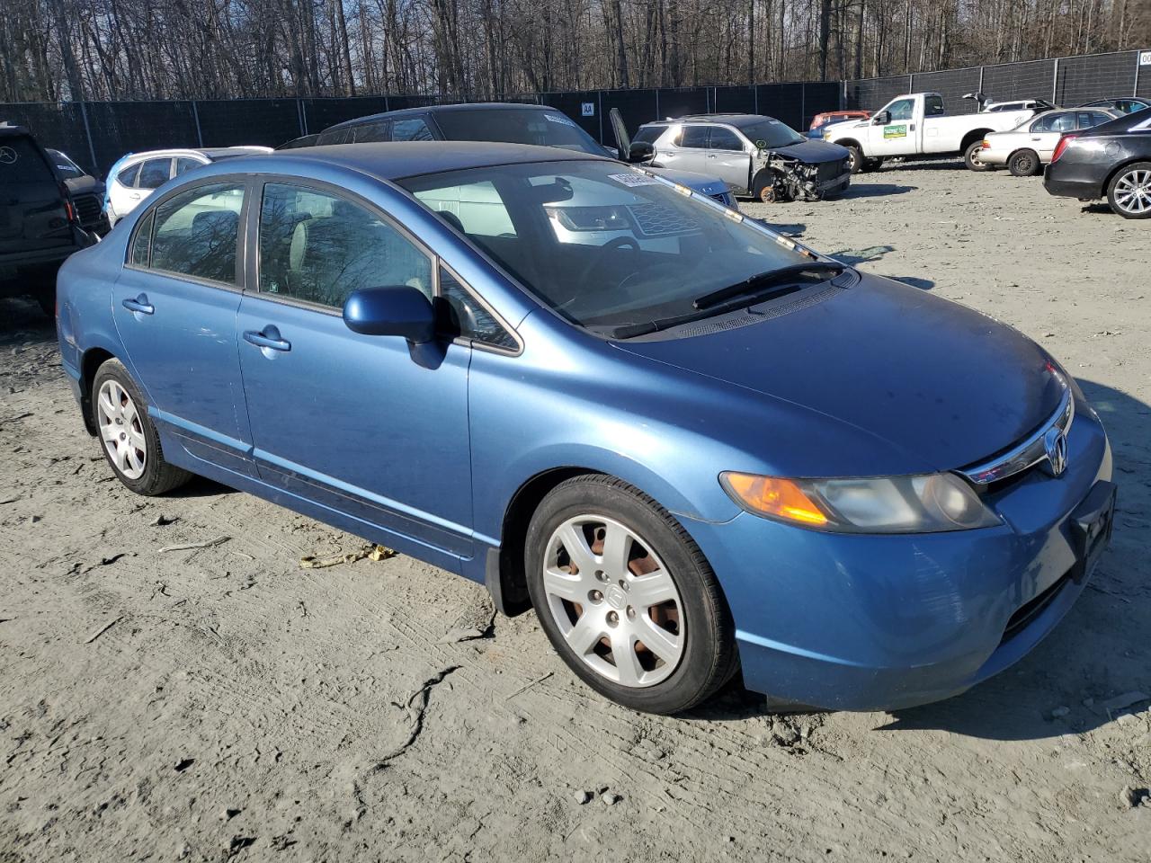 2007 Honda Civic VIN 1HGFA16587L093361 Copart auction photo, minor dent/scratches damage thumbnail 4