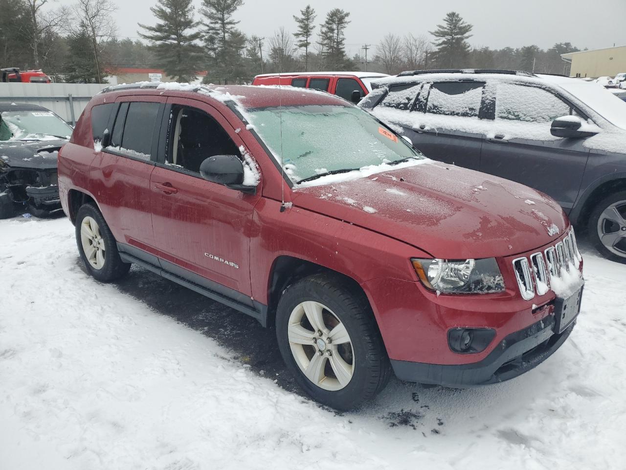 2017 Jeep Compass VIN 1C4NJDBB0HD106462 Copart auction photo, biohazard/chemical damage thumbnail 4