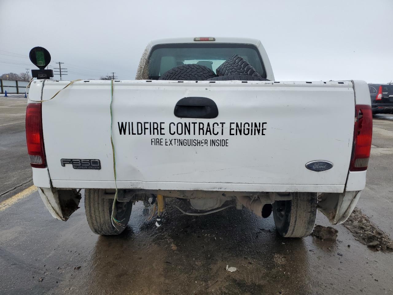 2011 Ford F350 VIN 1FT8W3BT0BEB89247 Copart auction photo, rear end damage thumbnail 6